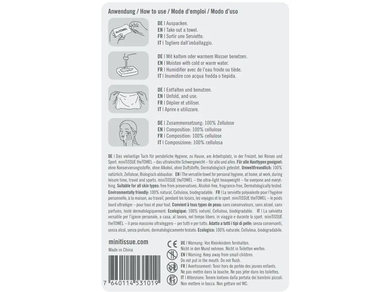 miniTiSSUE TheTOWEL BagTT22, 22 Stück
