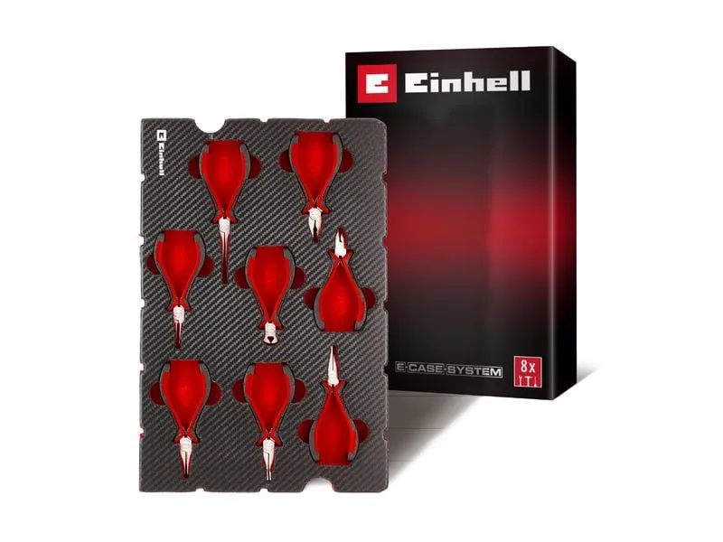 Einhell Einleger E-Case Feinmechaniker, 8-tlg., CrV-Stahl