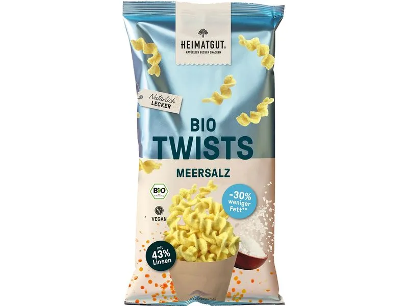 Heimatgut Chips Twists Meersalz 75 g Heimatgut Chips Twists Meersalz 75 g