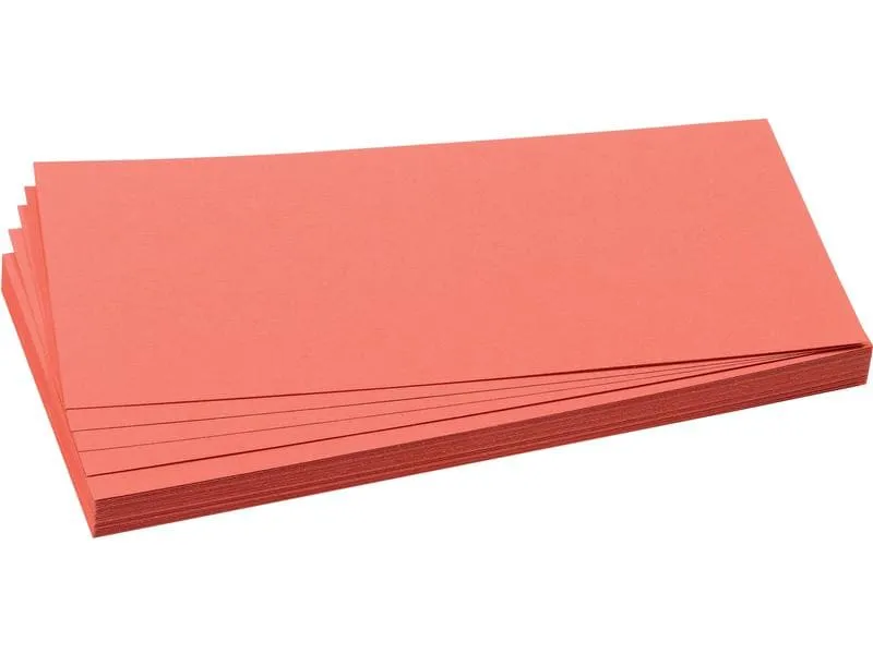 Franken Moderationskarten 20.5 x 9.5 cm, Rot, 500 Stück