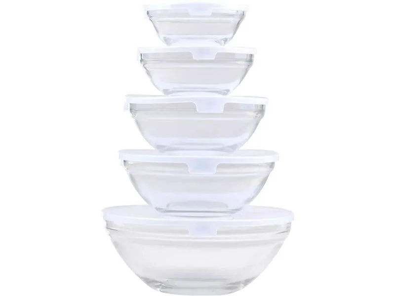 alpina Glasschüssel-Set 5 Stück, Transparent alpina Glasschüssel-Set 5 Stück, Transparent