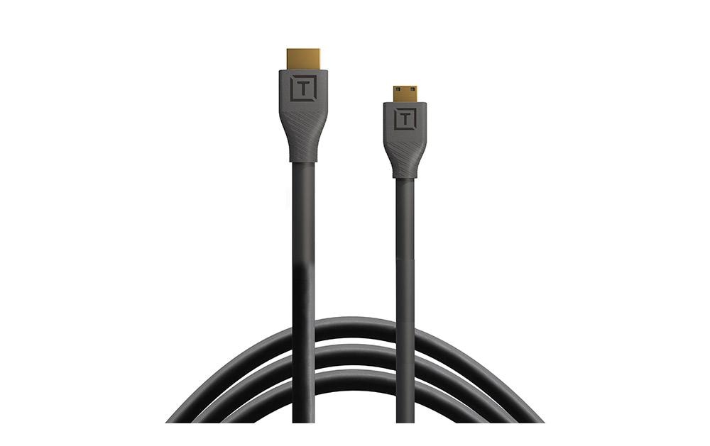 Tether Tools Kabel TetherPro HDMI Mini zu HDMI 2.0, 0.3 m Schwarz