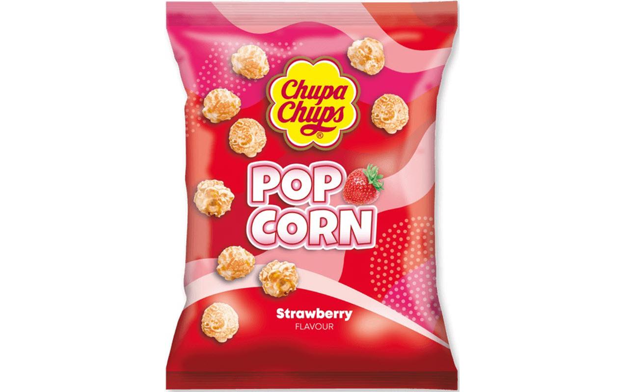 Chupa Chups Popcorn Strawberry 90 g Chupa Chups Popcorn Strawberry 90 g