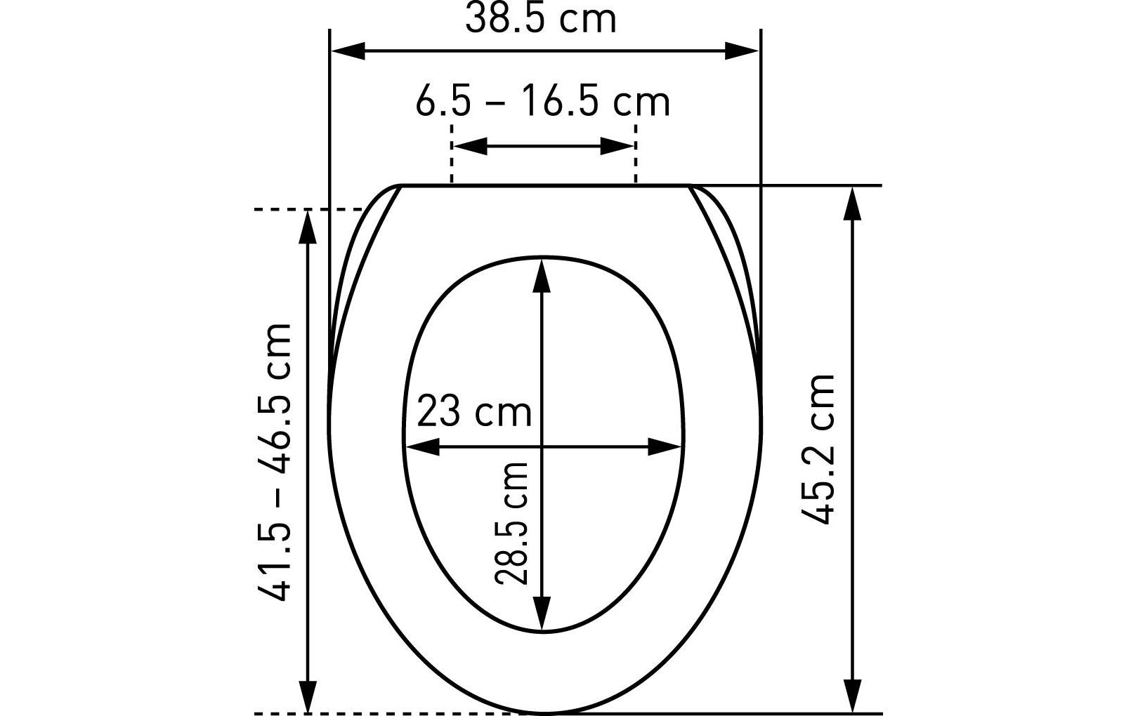 diaqua® Toilettensitz Nancy Beach Chair Absenkautomatik, Mehrfarbig