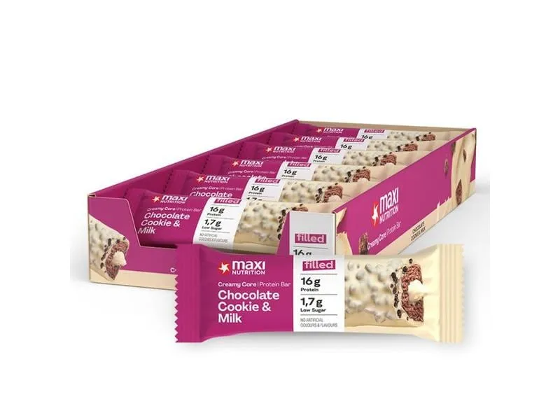 Maxi Nutrition Riegel Creamy Core Cookie/Schokolade Maxi Nutrition Riegel Creamy Core Cookie/Schokolade