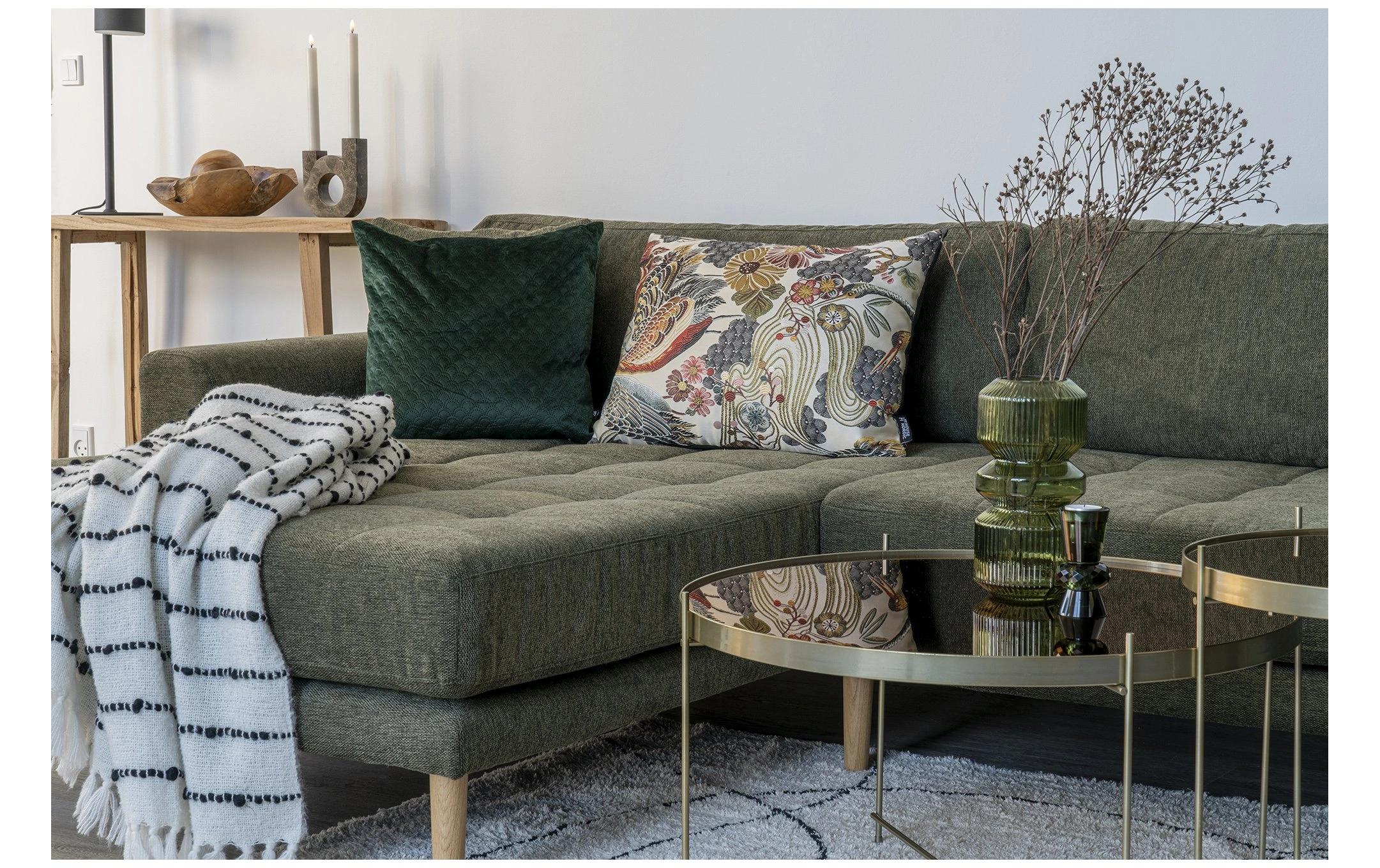 House Nordic Vase rund 25 cm, Grün