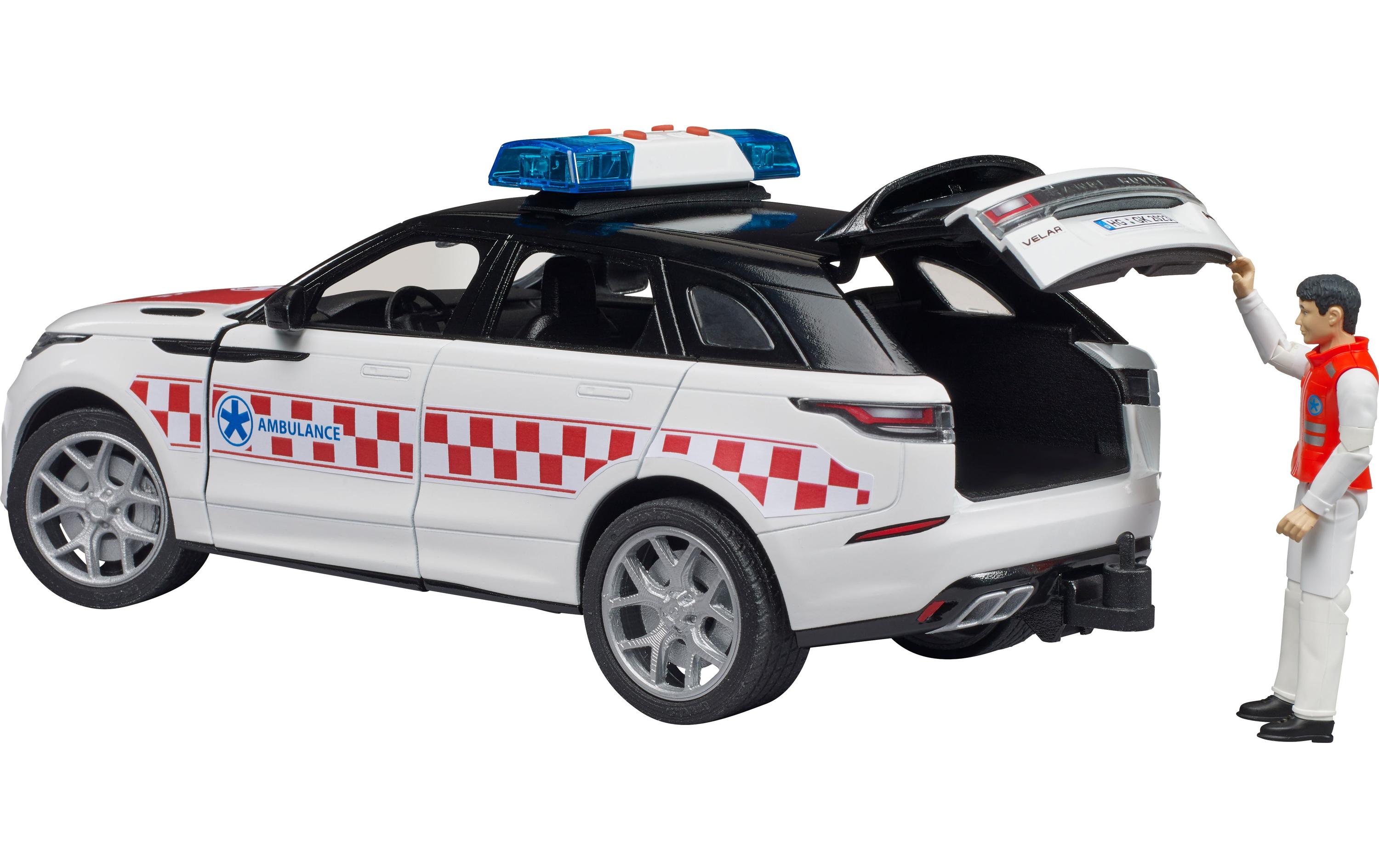 Bruder Spielwaren Range Rover Velar Notarztfahrzeug