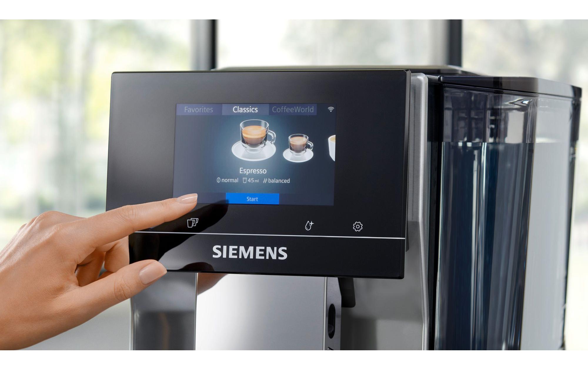 Siemens Kaffeevollautomat EQ700 Classic TP715D01 Braun Siemens Kaffeevollautomat EQ700 Classic TP715D01 Braun