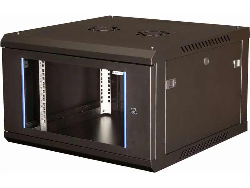 Wirewin Wandschrank 600X600X6U Pro 3rd Gen 19 / 6HE / Schwarz