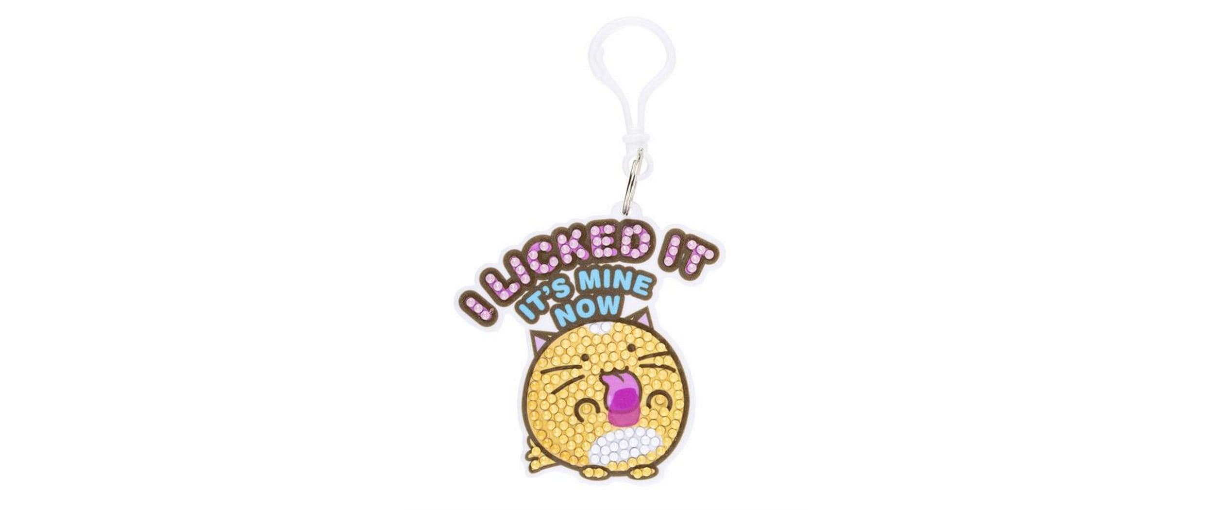 CRAFT Buddy I Licked It, Crystal Art Rucksack Anhänger mehrfarbig