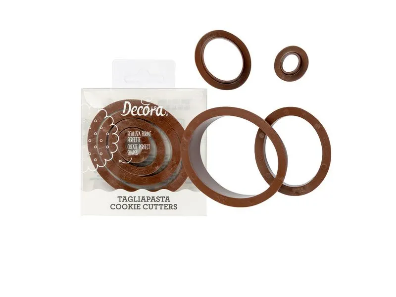 Decora Guetzli-Ausstecher-Set Ovale Kreise, 4 Stück Decora Guetzli-Ausstecher-Set Ovale Kreise, 4 Stück