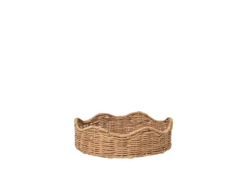 Broste Copenhagen LOLA Rattan Oval Natur Ø 30 cm x H 8 cm