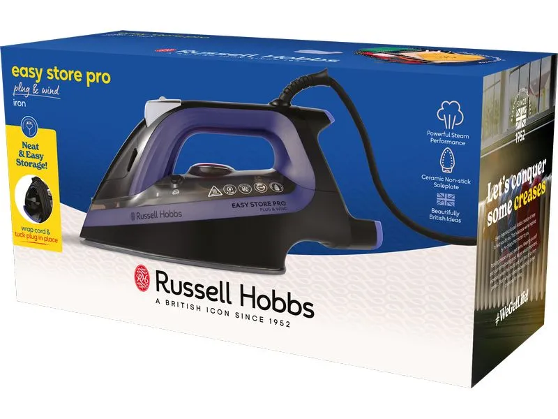 Russell Hobbs Dampfbügeleisen Plug & Wind Russell Hobbs Dampfbügeleisen Plug & Wind