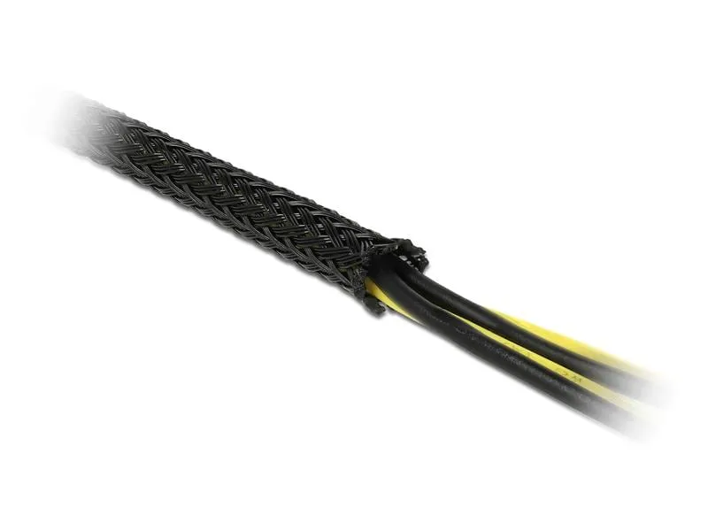Delock Kabelschlauch 10mx19mm, dehnbar Schwarz Delock Kabelschlauch 10mx19mm, dehnbar Schwarz