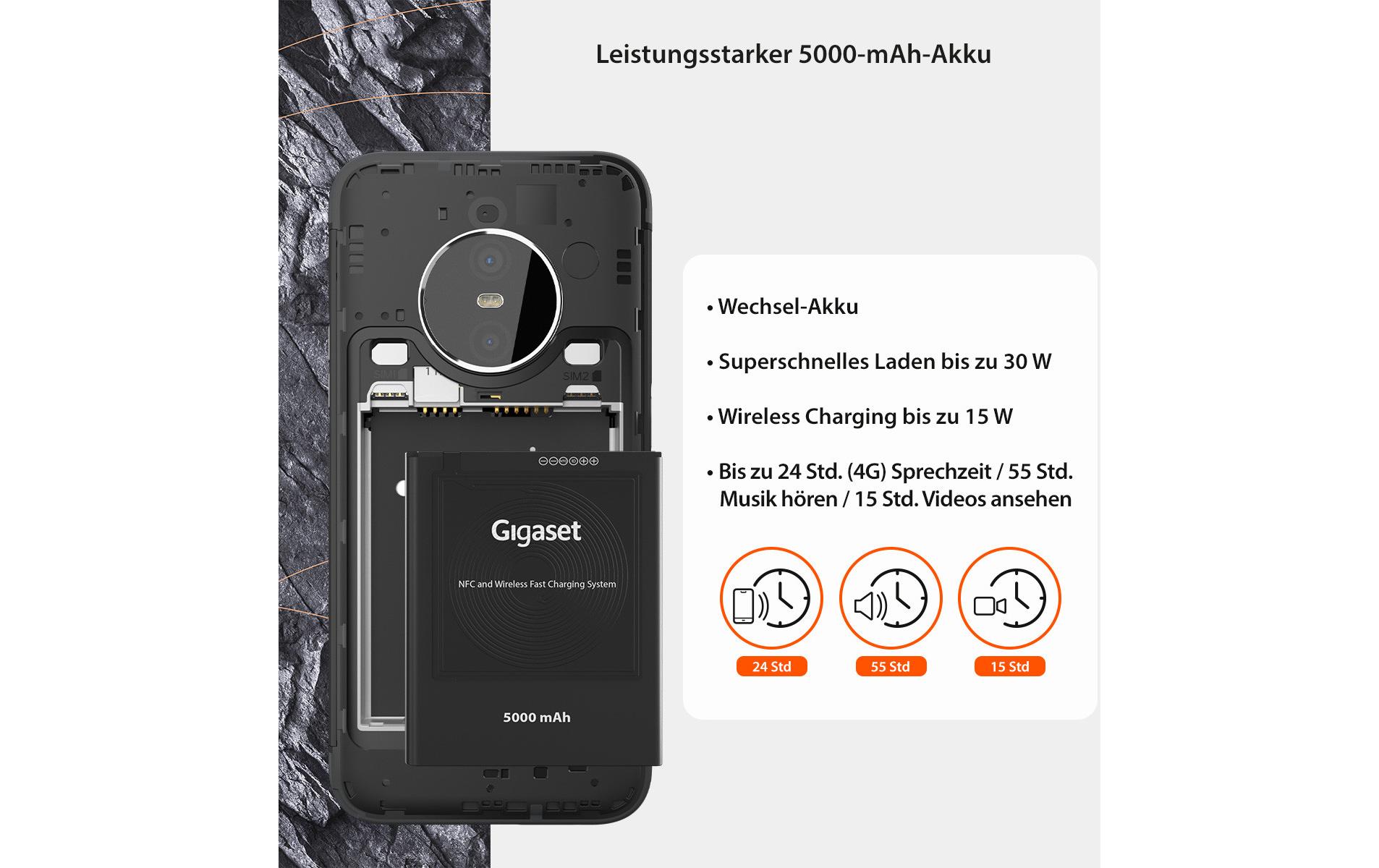 Gigaset GX6 128 GB Titanium Schwarz Gigaset GX6 128 GB Titanium Schwarz