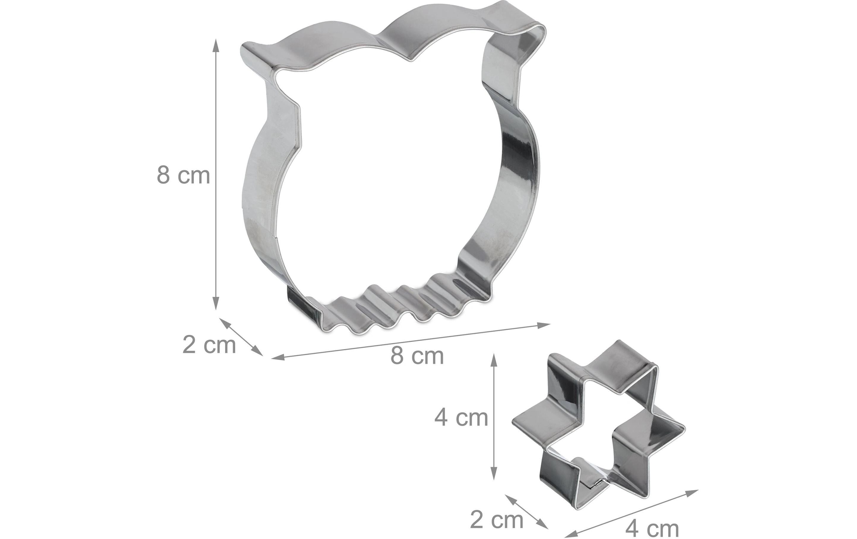 relaxdays Guetzli-Ausstecher-Set Halloween/Herz/Stern/Tiere