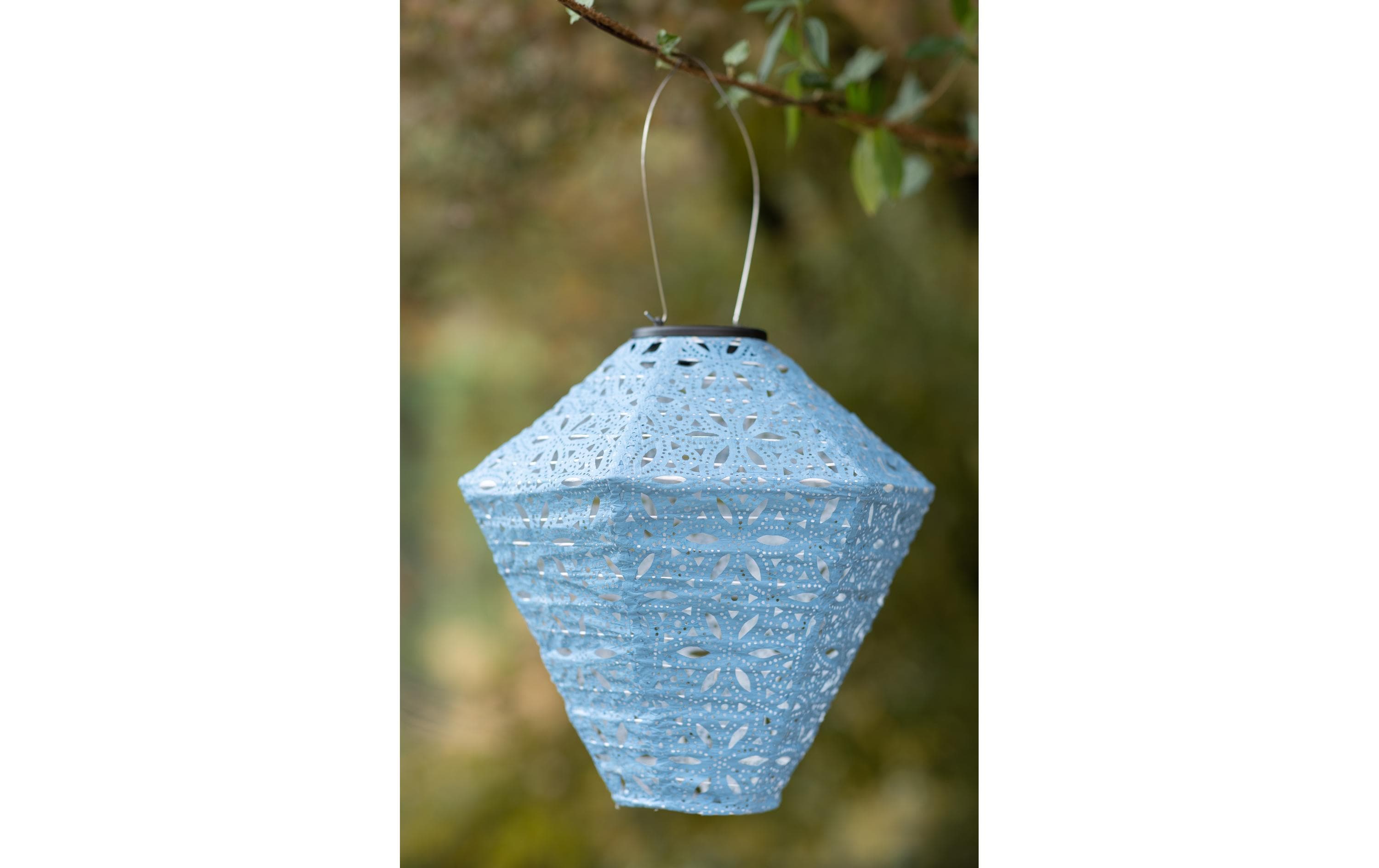 COCON Lampion LED Solar Diamant, Blau