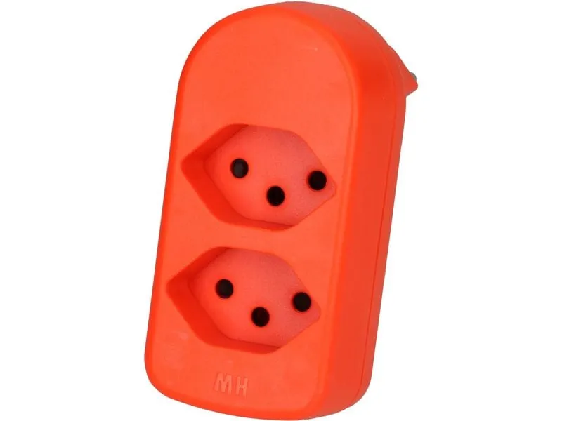 Max Hauri Abzweigstecker maxADAPTturn 2x Typ 13
