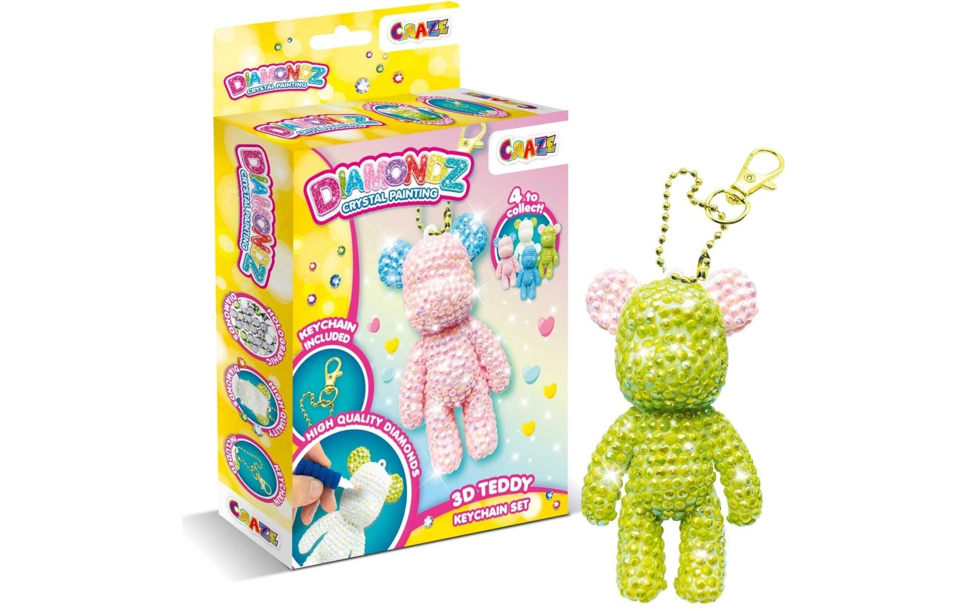 Craze Diamondz Keychain Set Teddybär
