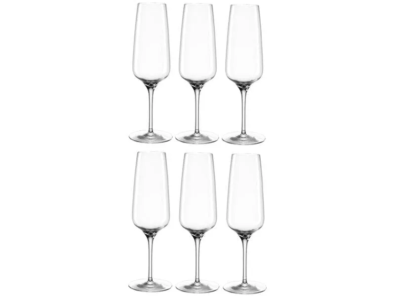 Leonardo Sektglas Cesti 240 ml, 6 Stück, Grau/Transparent Leonardo Sektglas Cesti 240 ml, 6 Stück, Grau/Transparent