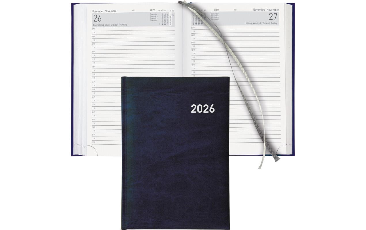Biella Geschäftsagenda Executive Dunkelblau, 14.5 x 20.5 cm Biella Geschäftsagenda Executive Dunkelblau, 14.5 x 20.5 cm