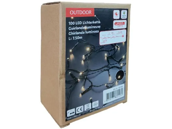 Dameco LED Outdoor Lichterkette, 7.5 m