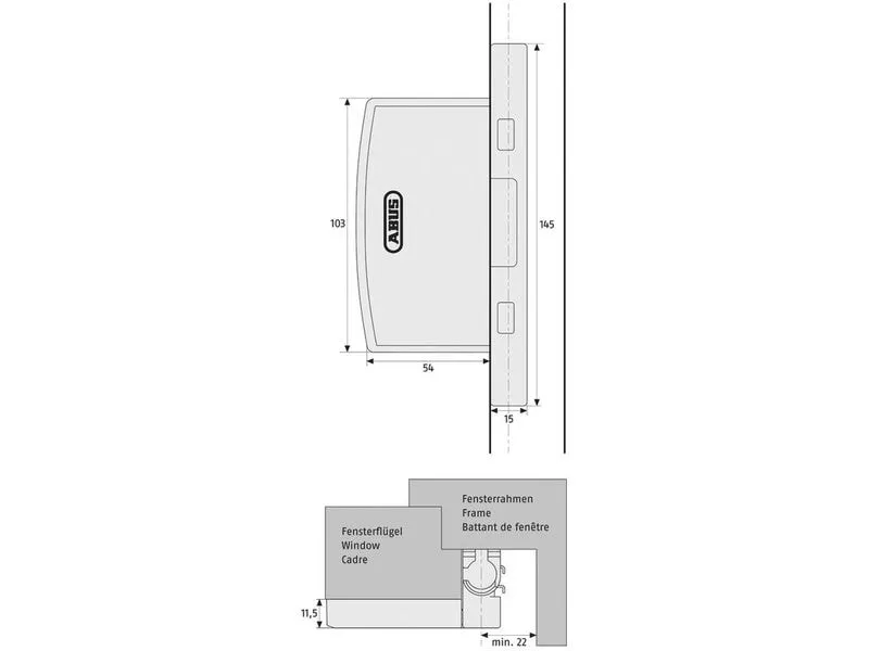 Abus FAS97 Weiss/White