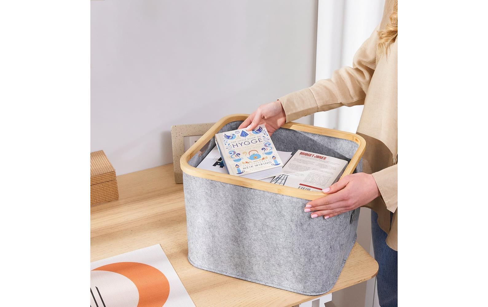 Hennez Aufbewahrungskorb Adrian Grau, 40 l