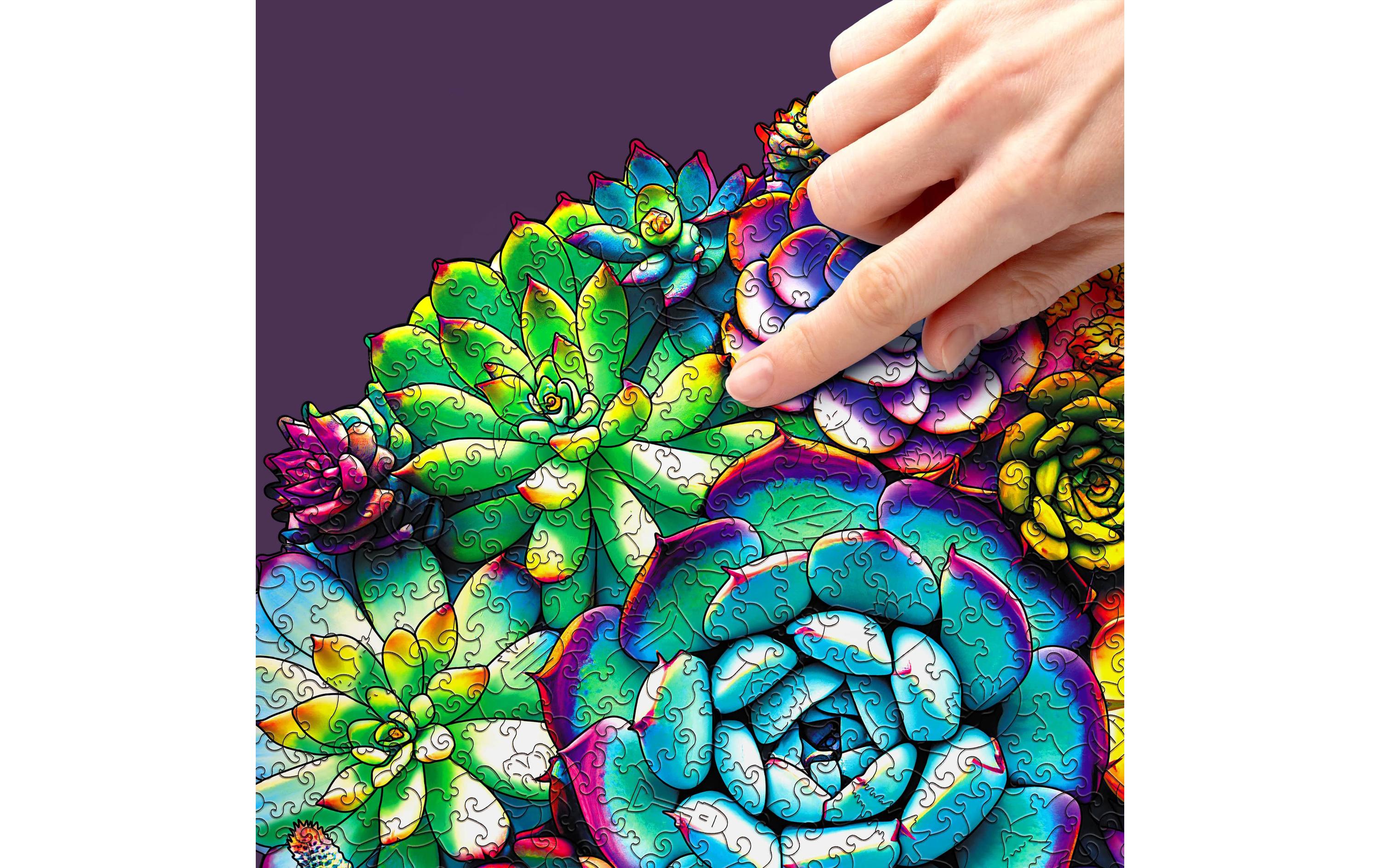 Escape Welt Holz-Puzzle Sukkulenten