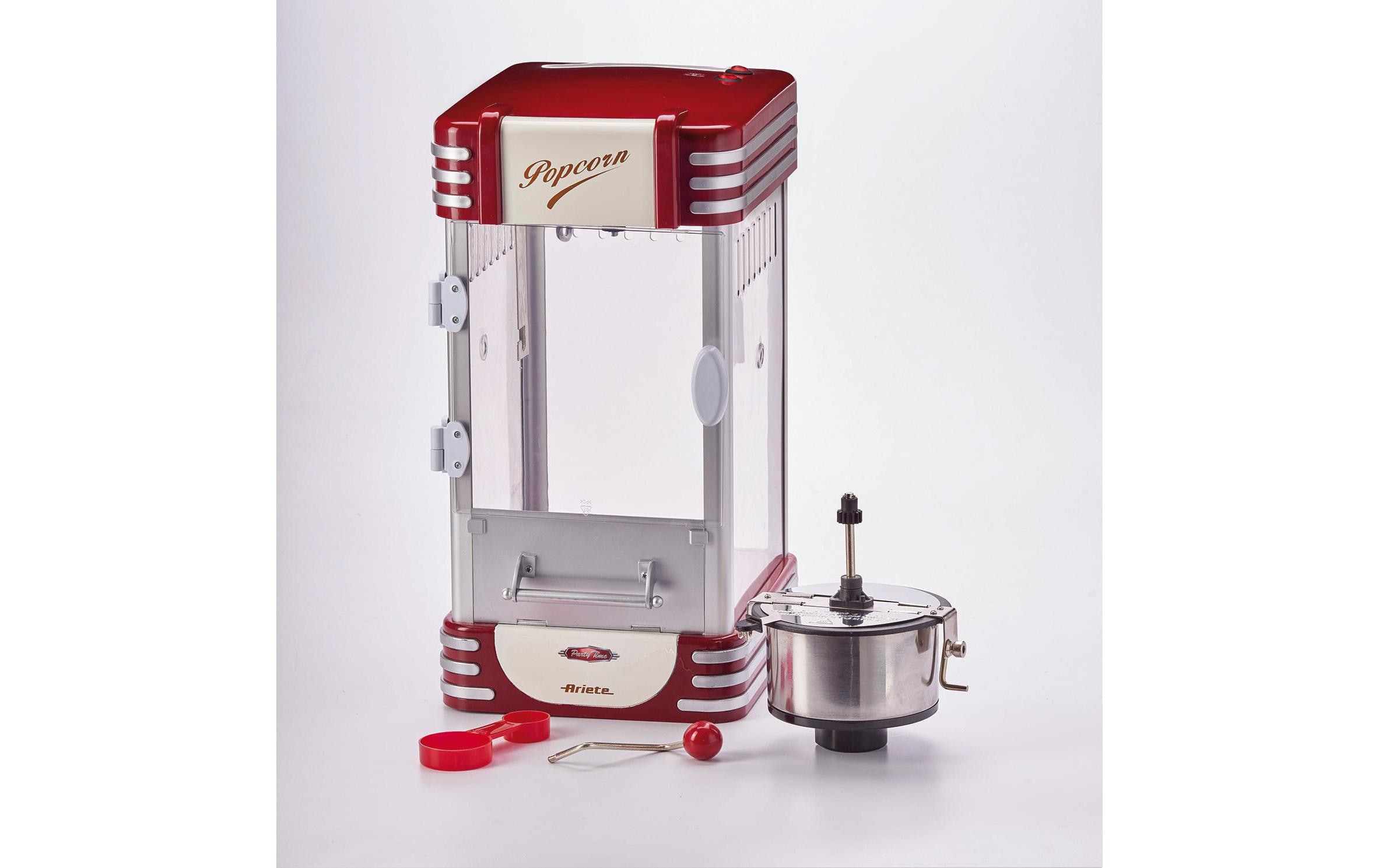 Ariete Popcorn Maschine Vintage XL Rot/Weiss