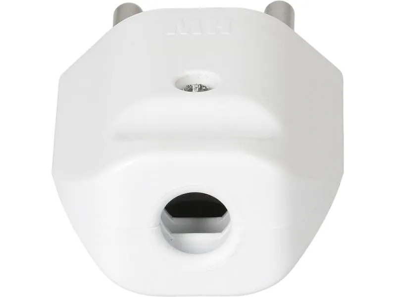 Max Hauri Montagestecker T12 3-polig, mit Isolator Weiss Max Hauri Montagestecker T12 3-polig, mit Isolator Weiss