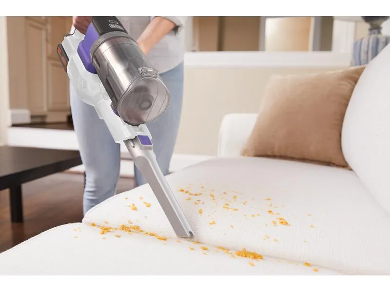 BLACK+DECKER Akku-Hand- und Stielsauger Pet 4 in 1 Lila/Weiss