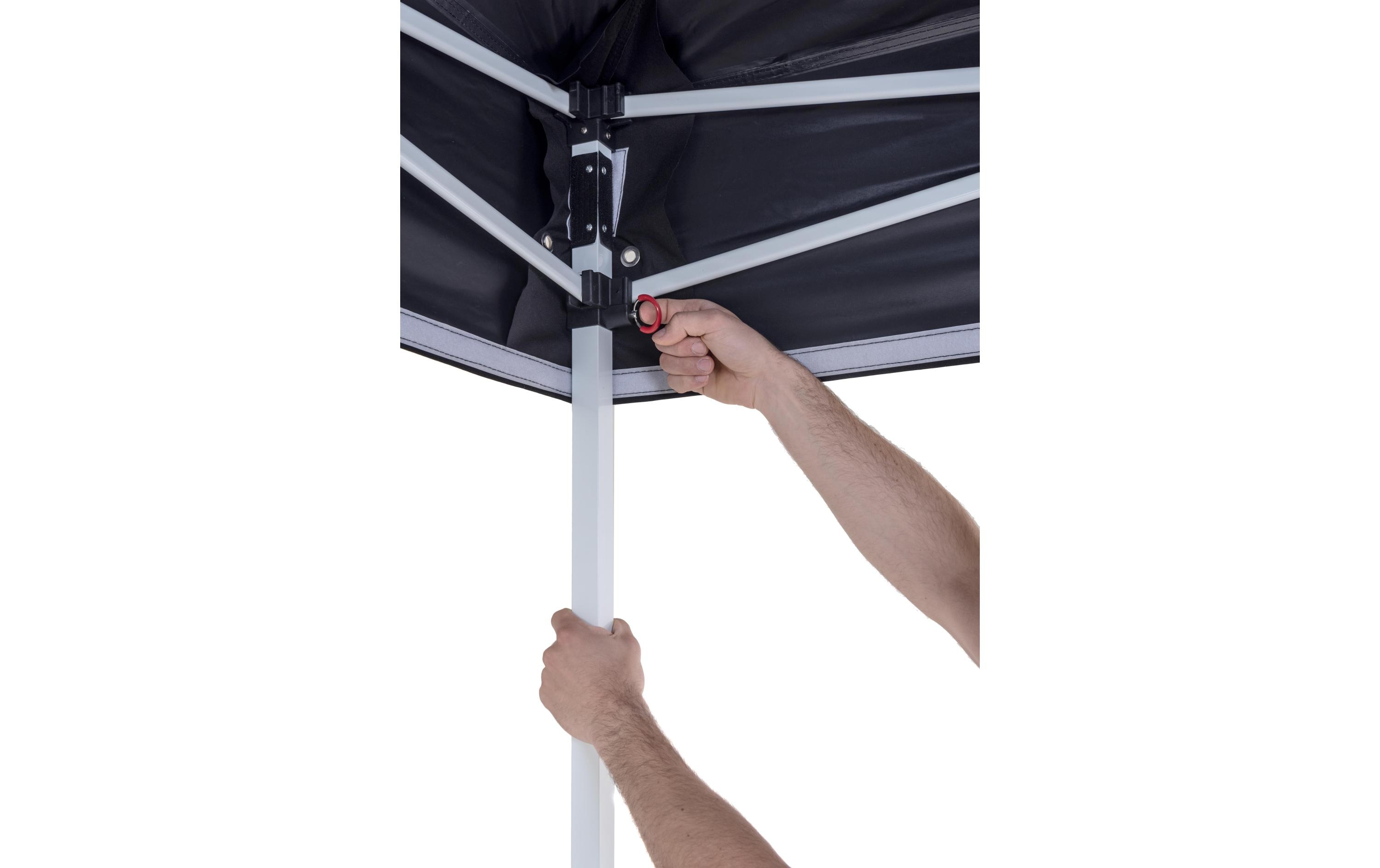 COCON Pavillon Deluxe F00406, 3 x 3 m, faltbar, Schwarz