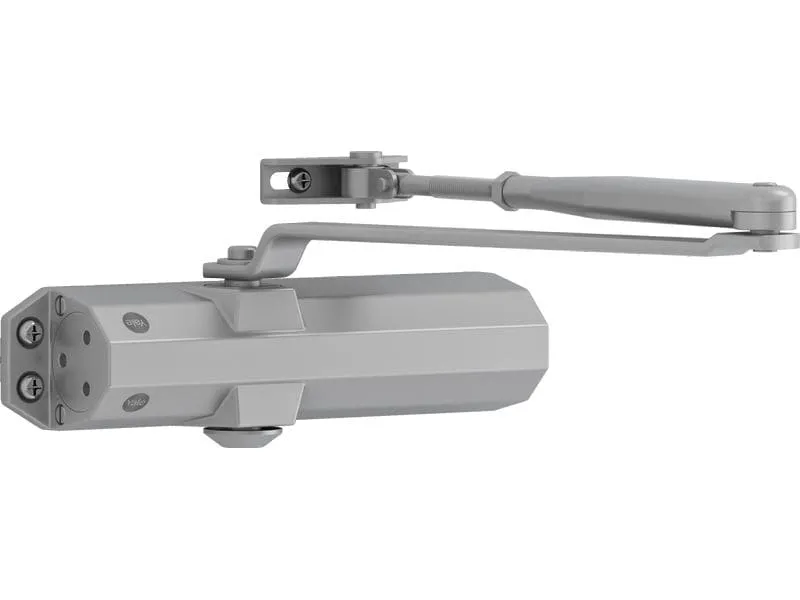 Yale Türschliesser mit Standardarm, Serie 4500 Silber