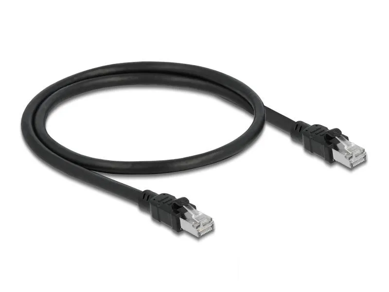 Delock Patchkabel Cat 6A, F/UTP, 0.5 m, Schwarz Delock Patchkabel Cat 6A, F/UTP, 0.5 m, Schwarz