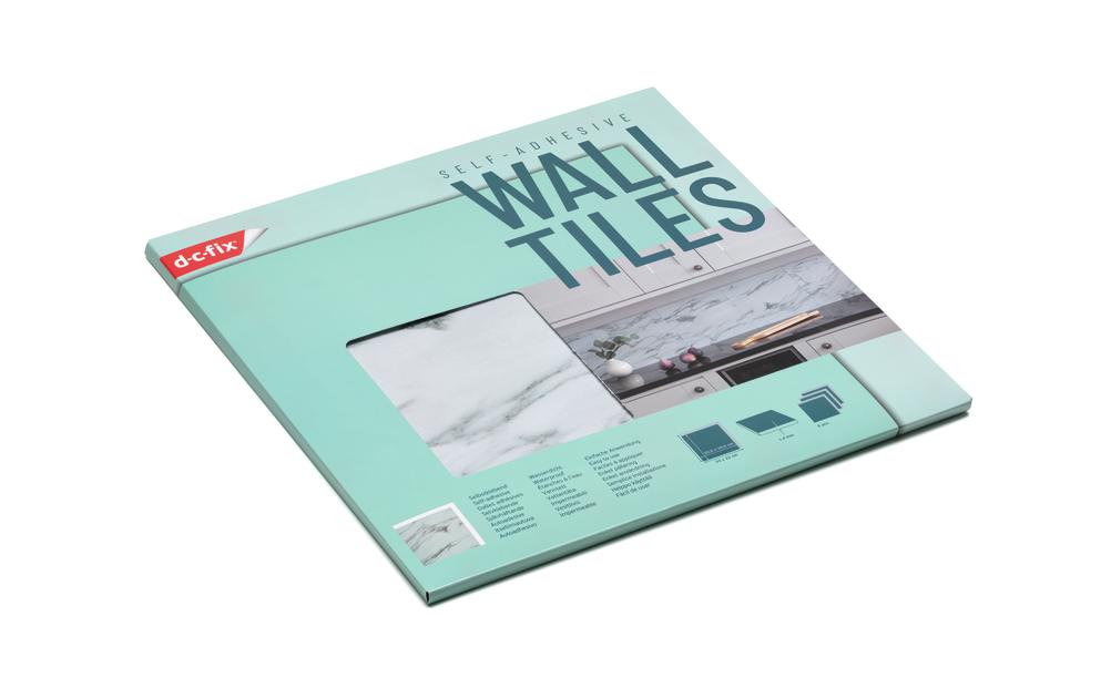 d-c-fix Wanddekoration Premium Marble 6 Stück, 30.5 x 30.5 cm