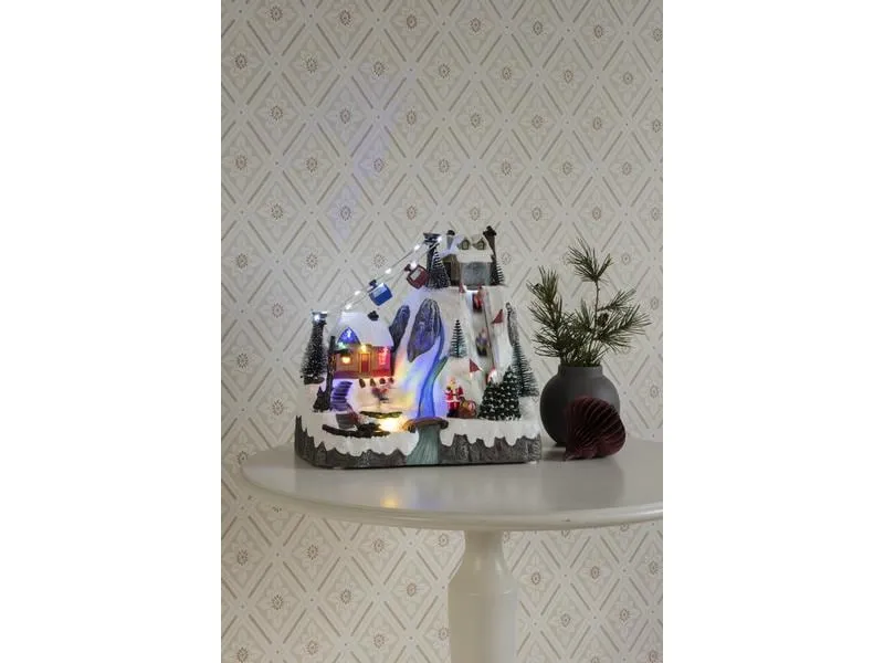Konstsmide LED-Figur Skipiste mit Musik, 28 cm, Mehrfarbig Konstsmide LED-Figur Skipiste mit Musik, 28 cm, Mehrfarbig