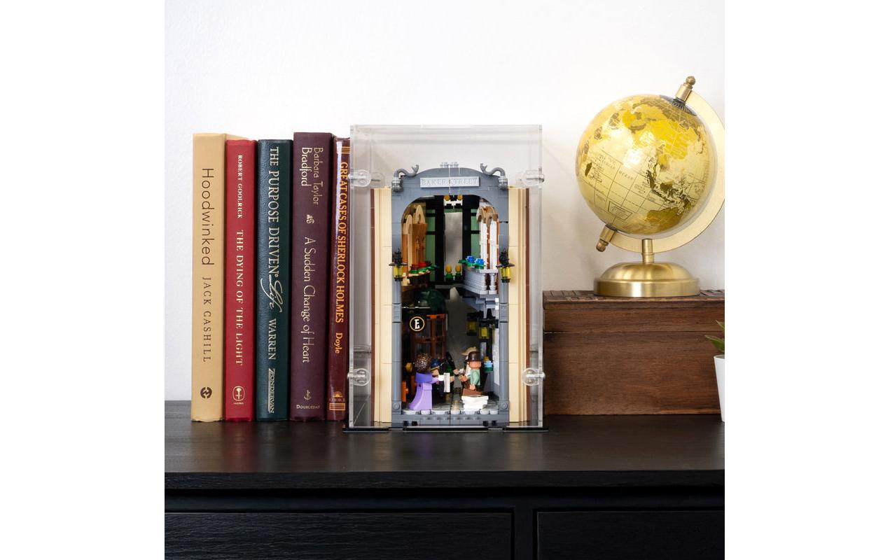 iDisplayit Acryl-Display für LEGO 10351 Sherlock Holmes Bücherstütze