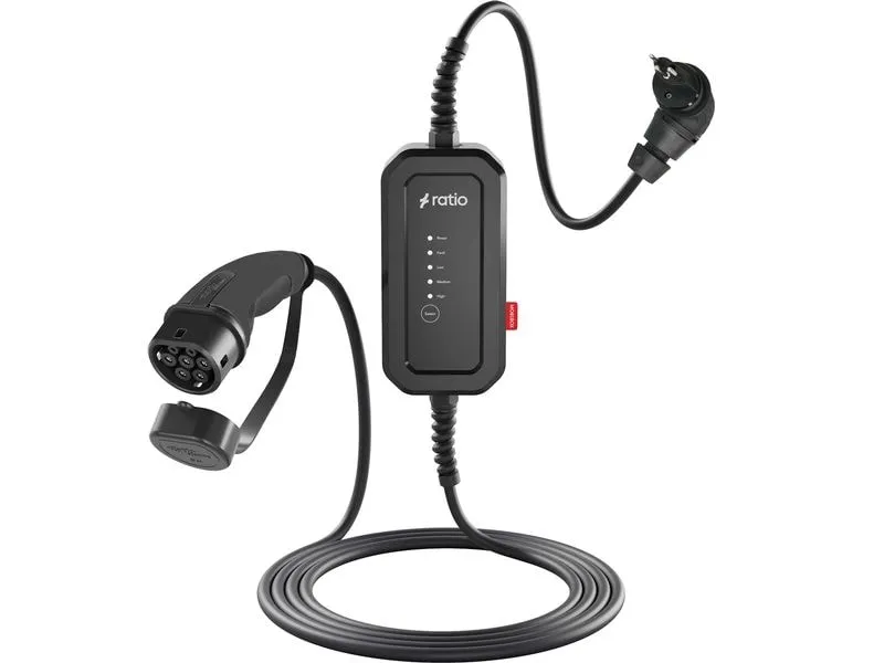 Ratio Electric Ladekabel Electric Notladekabel T13 - Typ 2 Ratio Electric Ladekabel Electric Notladekabel T13 - Typ 2