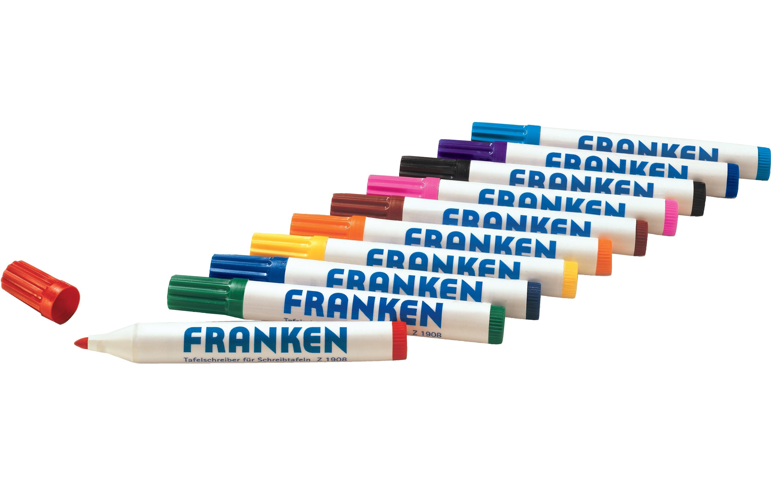 Franken Whiteboard-Marker 2-6 mm, 10 Stück, Sortiert
