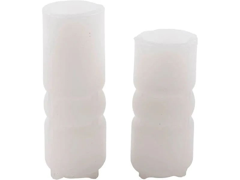 Creativ Company Kerzengiessform Silikon gerippter Zylinder, 2 Stück Creativ Company Kerzengiessform Silikon gerippter Zylinder, 2 Stück