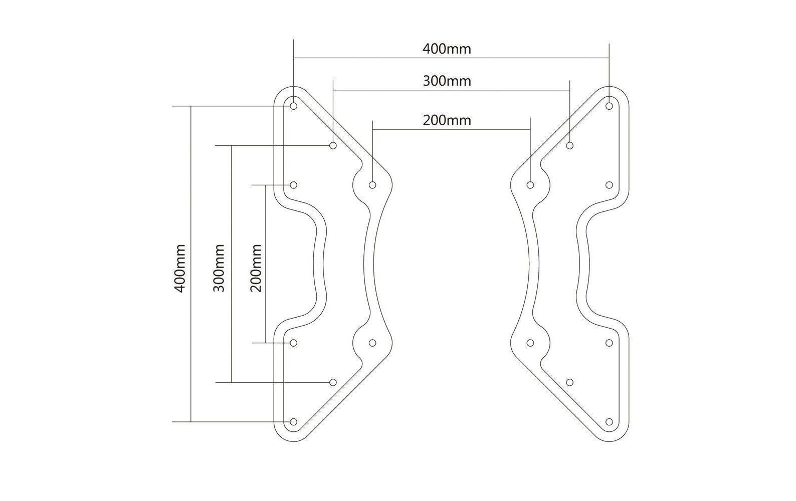 PureMounts VESA Adapter Universal Schwarz
