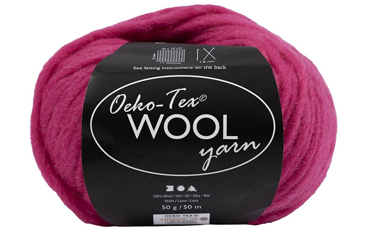 Creativ Company Wolle Oeko-Tex 50 g, Pink