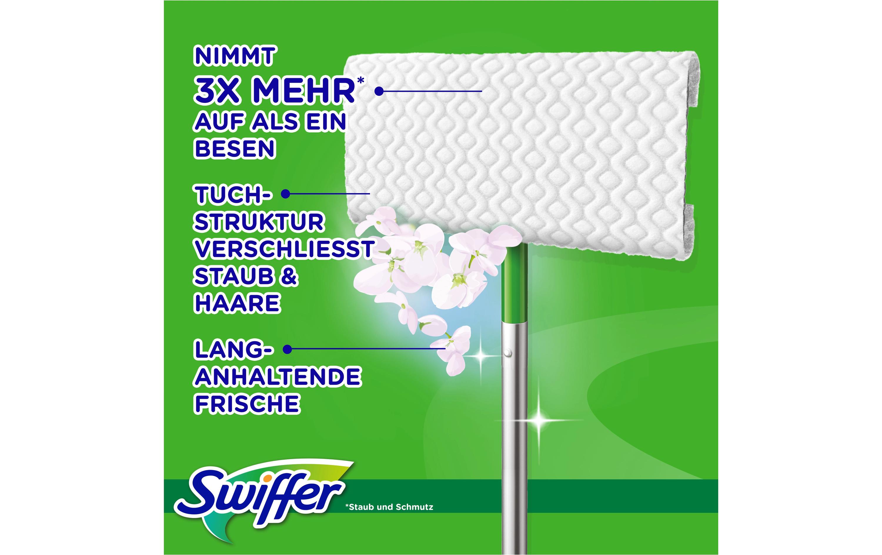 Swiffer Wischmopp Starter-Set 12-teilig, Grün