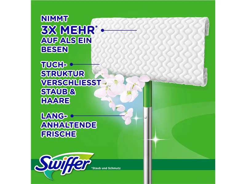 Swiffer Wischmopp Starter-Set 12-teilig, Grün Swiffer Wischmopp Starter-Set 12-teilig, Grün