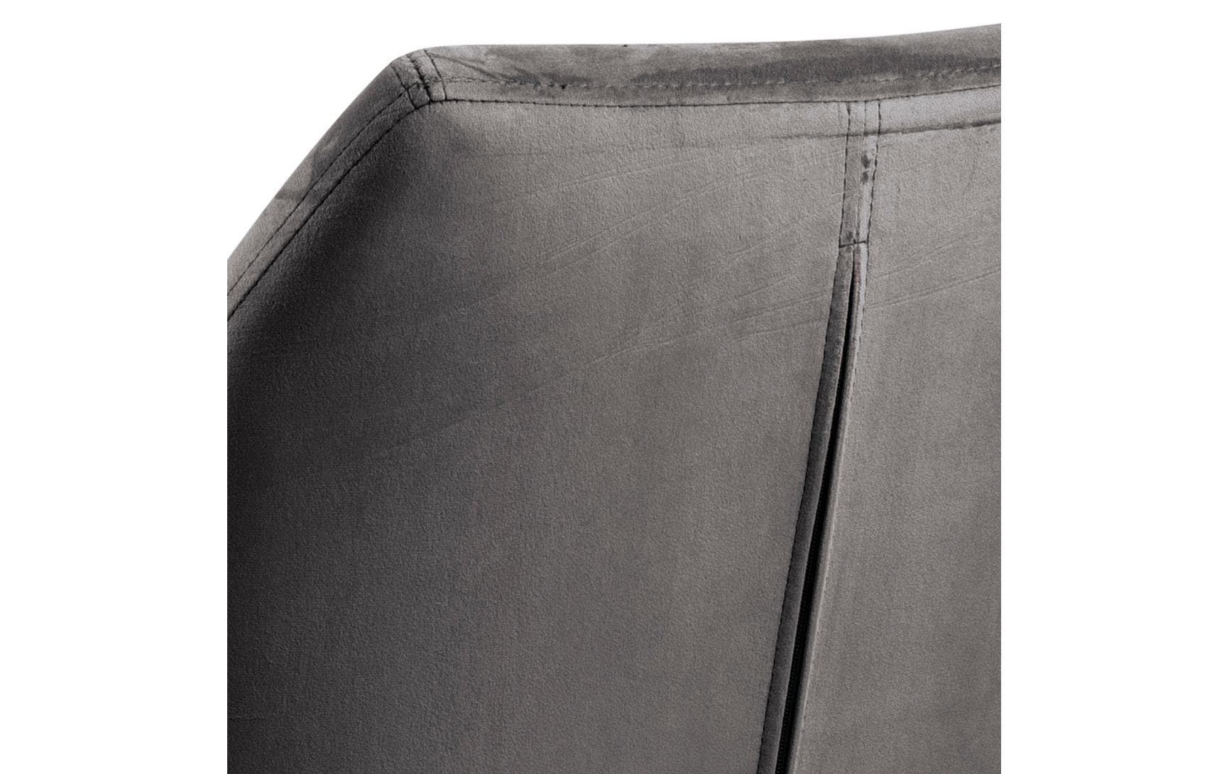 AC Design Bürostuhl Nora, mit Polsterrücken und Armlehnen, Dunkelgrau