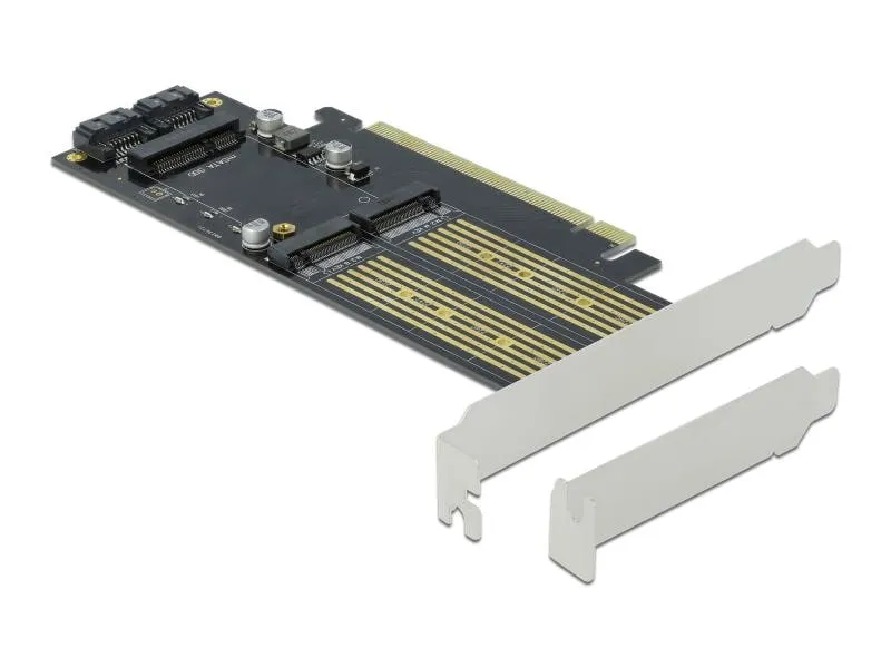 Delock Host Bus Adapter PCI-Ex16v4 - M.2 Key-B, M.2 Key-M, mSATA Delock Host Bus Adapter PCI-Ex16v4 - M.2 Key-B, M.2 Key-M, mSATA
