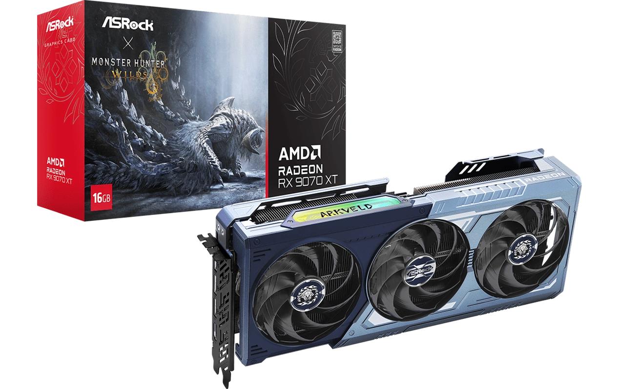 ASRock AMD Radeon RX 9070 XT Monster Hunter Wilds Edition 16GB