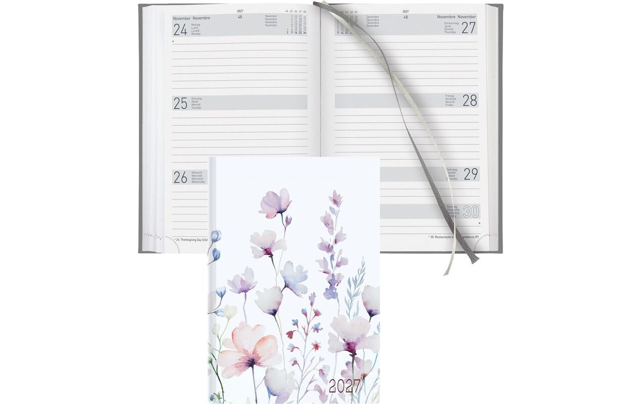 Biella Geschäftsagenda Dispo Term Trend Blume, 2027, Mehrfarbig