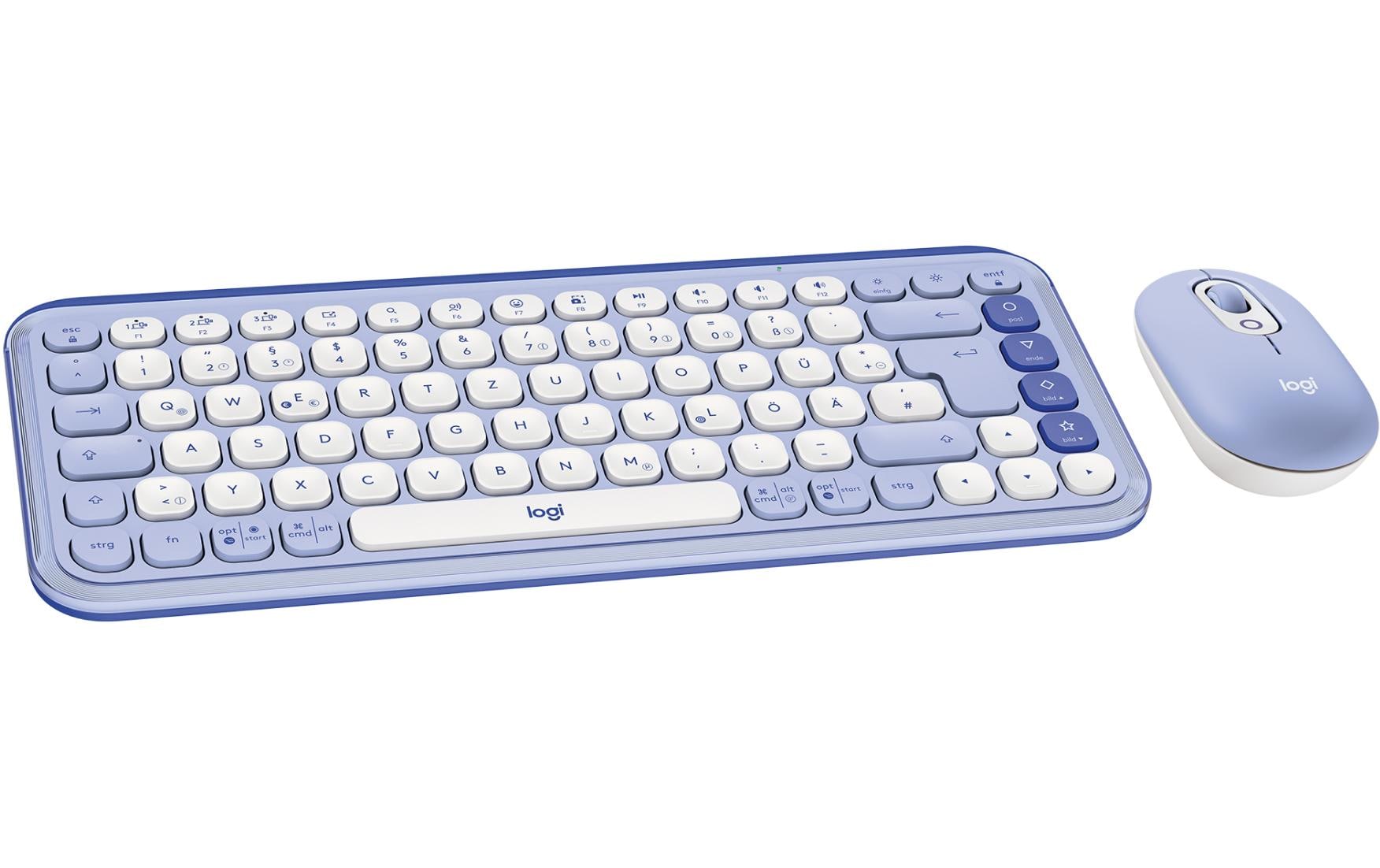 Logitech Tastatur-Maus-Set POP Icon Combo Lilac Logitech Tastatur-Maus-Set POP Icon Combo Lilac